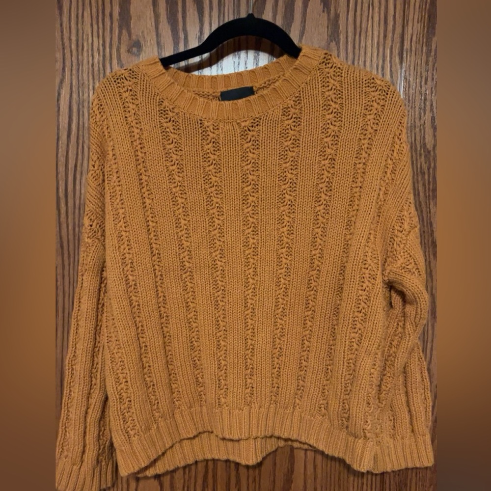 Burnt orange sweater